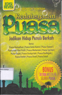Image of Kedahsyatan Puasa: Jadikan Hidup Berkah